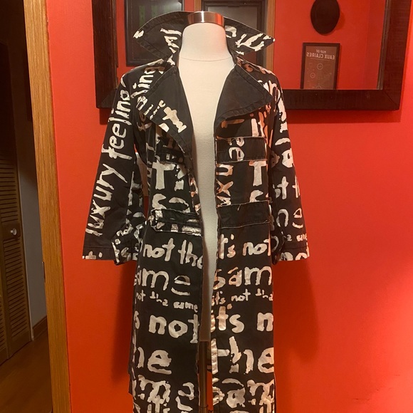 Black and white Desigual trench coat - Picture 5 of 7